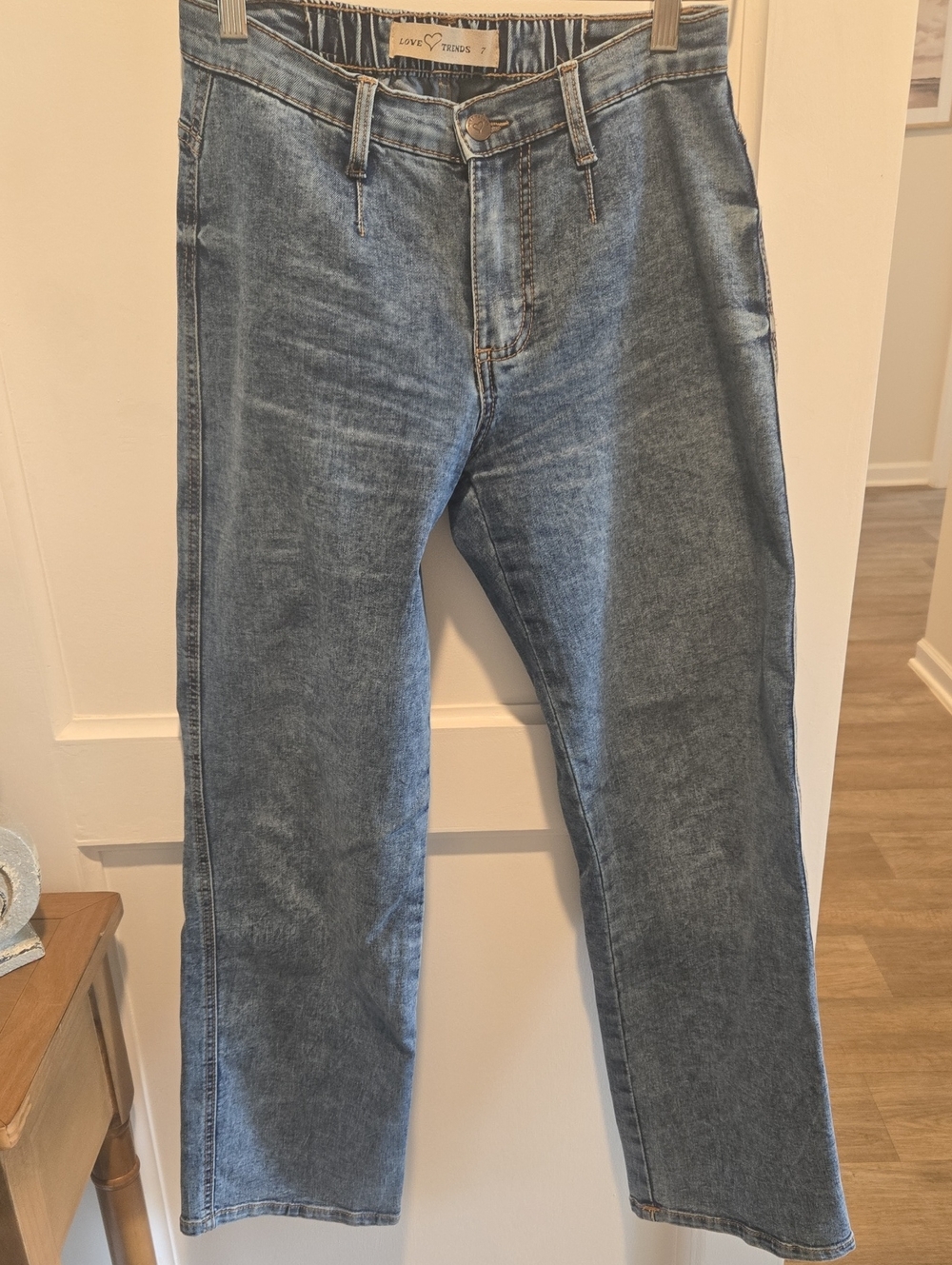Love Trends Straight-Leg Blue Jeans